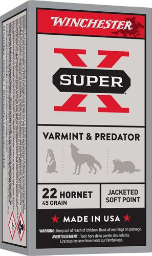Winchester .22 Hornet Super X 45gr JSP Ammo