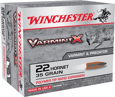 Winchester .22 Hornet Varmint X 35gr PolyTip Ammo