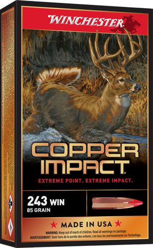 Winchester .243 Win Deer Season 85gr Copper Extreme Point Ammo