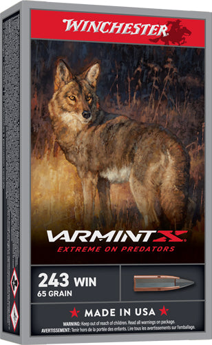 Winchester X243PXP Varmint X Extreme Point 65 Grain .243 Winchester 3620 fps