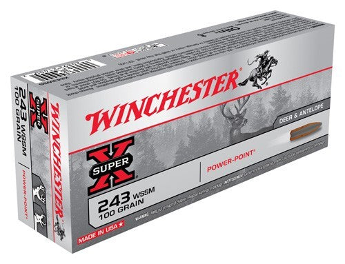 Winchester .243 WSSM Super-X 100gr JSP Ammo