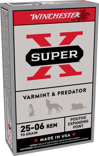Winchester .25-06 Remington Super X 90gr JHP Ammo