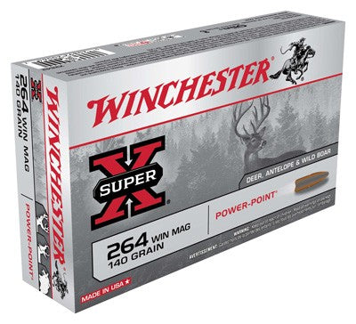 Winchester .264 Winchester Mag Super-X Power-Point 140gr JSP Ammo