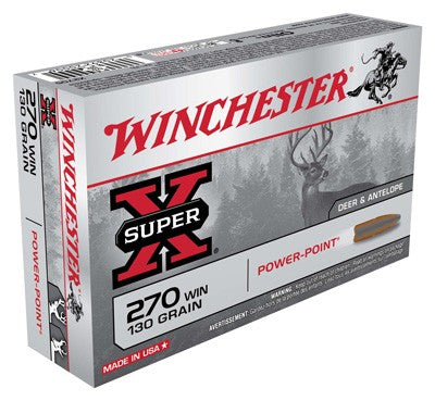 Winchester .270 Win Super-X 130gr Power-Point Ammo