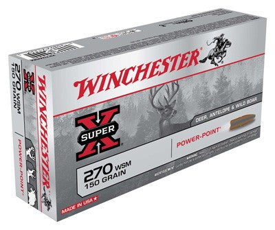 Winchester .270 WSM Super-X Power-Point 150gr JSP Ammo