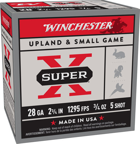 Winchester Super-X Heavy Game Load 28 Gauge 2 3/4" 3/4 oz #5 Shot