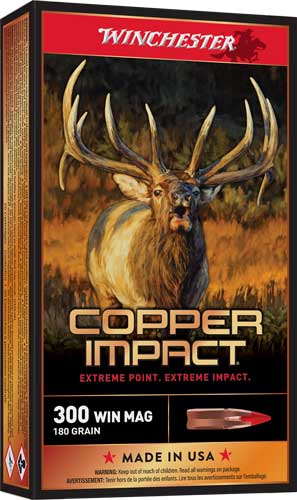 Winchester .300 Winchester Mag Copper Impact 180gr Copper Extreme Point Ammo