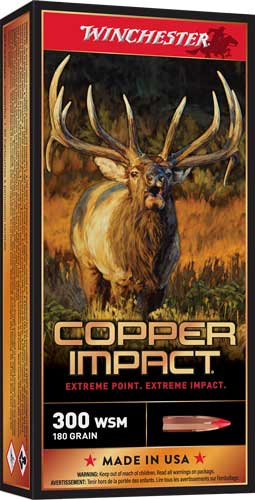 Winchester .300 WSM Copper Impact 180gr Solid Ammo