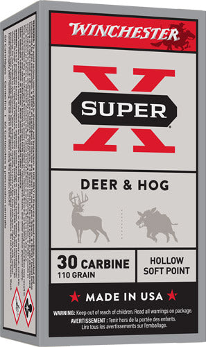 Winchester .30 Carbine Super X 110gr JHP Ammo