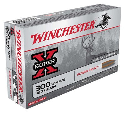 Winchester .300 Winchester Mag Super-X Power-Point 180gr JSP Ammo