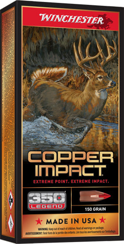 Winchester X350CLF Deer Season XP Copper Impact Copper Extreme Point Lead-Free 150 Grain .350 Legend 2260 fps