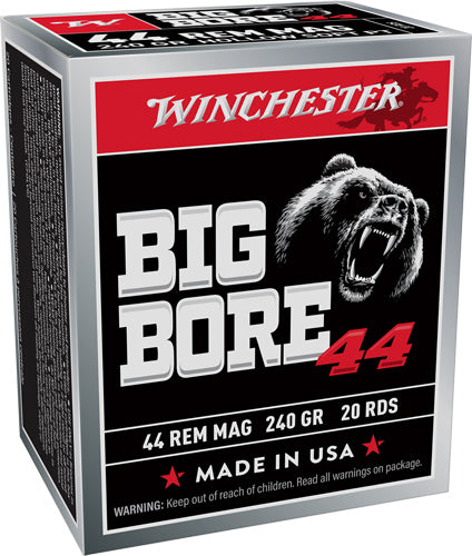 Winchester .44 Rem Magnum Big Bore 240gr SJHP Ammo