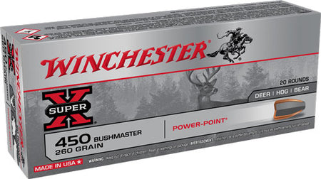 Winchester .450 Bushmaster Super-X 260gr Power-Point Ammo