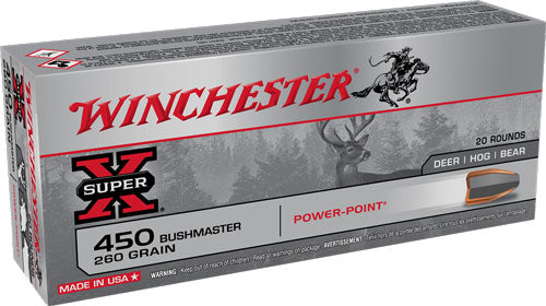 Winchester .450 Bushmaster Super-X 260gr Power-Point Ammo