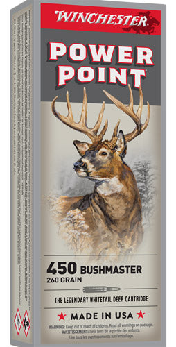 Winchester .450 Bushmaster Super-X 260gr Power-Point Ammo