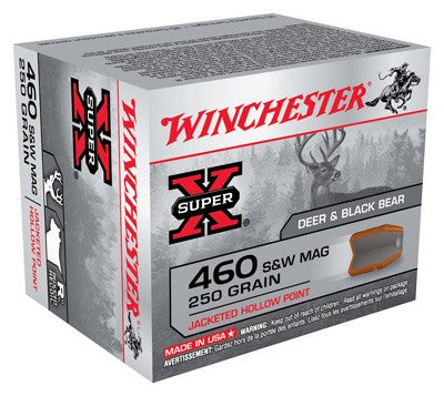 Winchester .460 S&W Mag Super X 250gr JHP Ammo