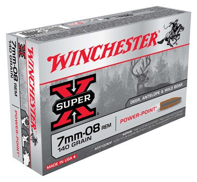 Winchester 7mm-08 Remington Super-X 140gr Power-Point Ammo