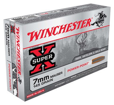 Winchester 7mm Mauser Super-X 145gr Power-Point Ammo