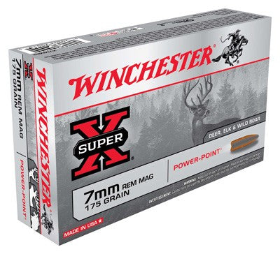 Winchester 7mm Remington Mag Super X 175gr JSP Ammo