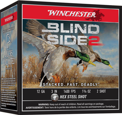Winchester Blind Side 2 12 Gauge 3" 1 3/8 oz #2 Shot