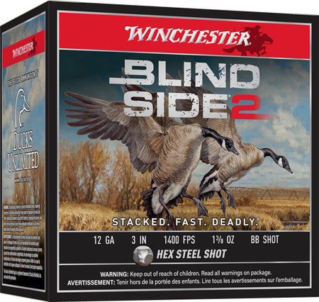 Winchester Blind Side 2 12 Gauge 3" 1 1/8 oz #BB Shot