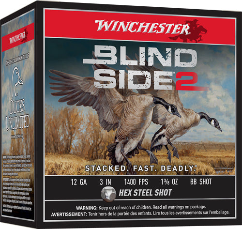 Winchester Blind Side 2 12 Gauge 3" 1 1/8 oz #BB Shot