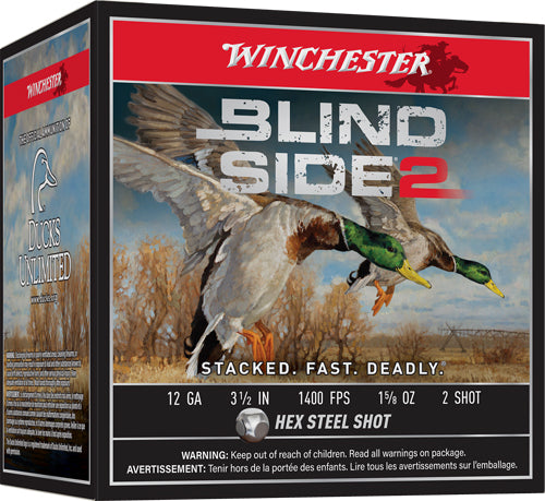 Winchester Blind Side 2 12 Gauge 3 1/2" 1 5/8 oz #2 Shot