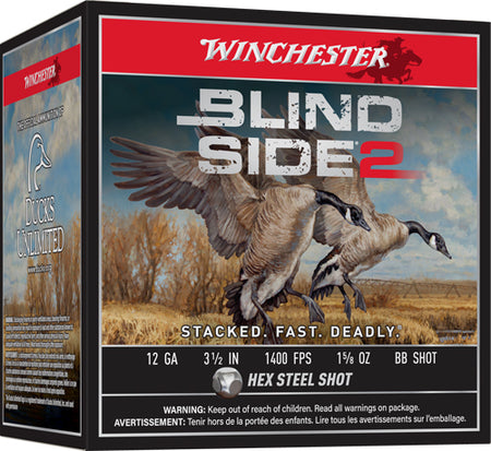 Winchester Blind Side 2 12 Gauge 3 1/2" 1 5/8 oz #BB Shot