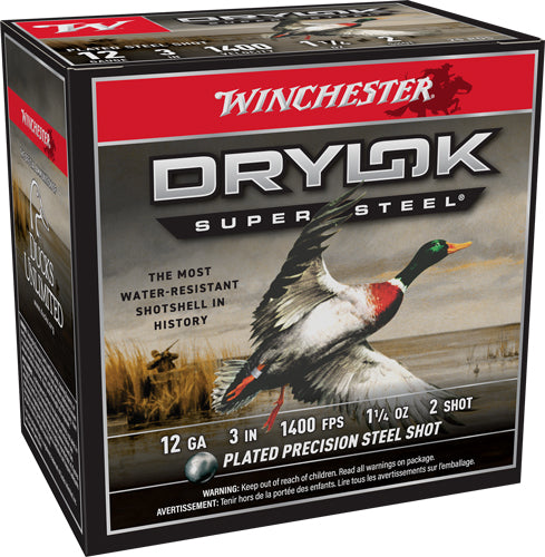 Winchester Drylok Super Steel Magnum 12 Gauge 3" 1 1/4 oz #2 Shot
