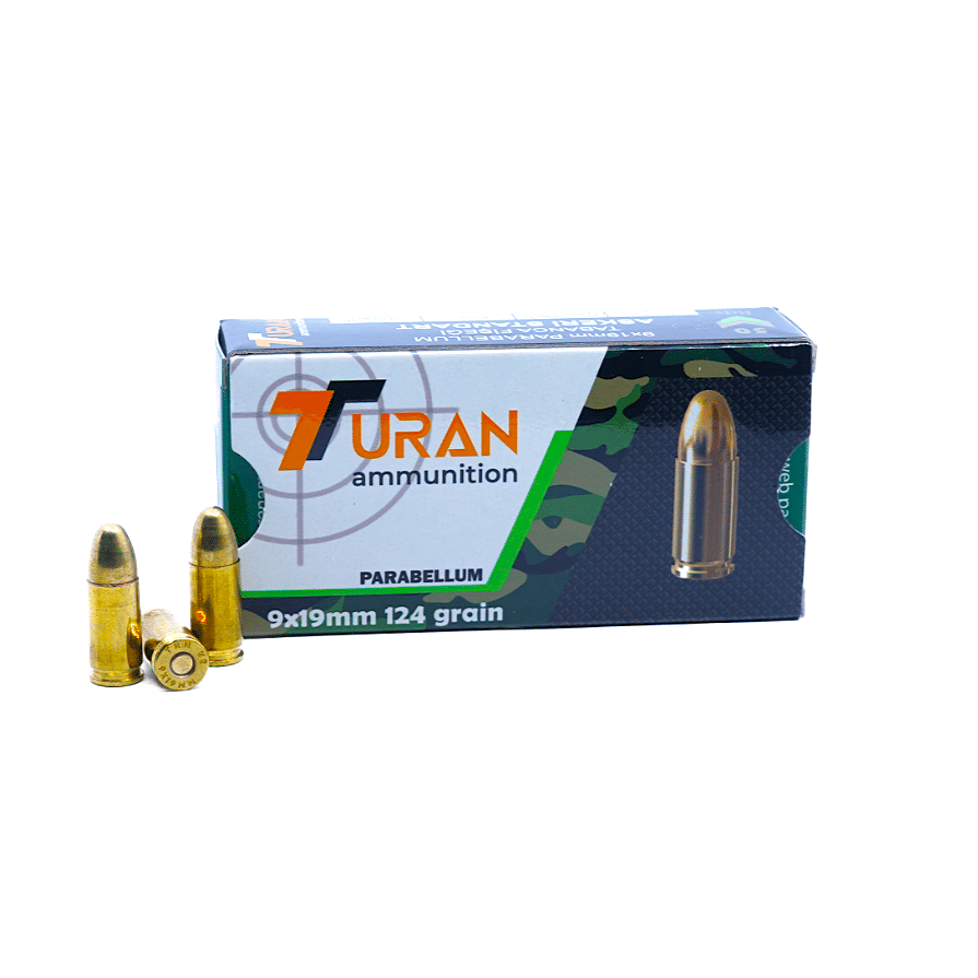 Turan 9mm Parabellum 124 Grain Full Metal Jacket(FMJ)