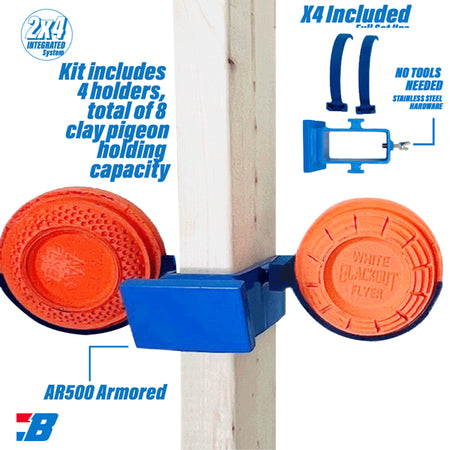 BASH TARGET STEEL TARGET STND CLAY PIGEON HOLDER FOR 2X4!