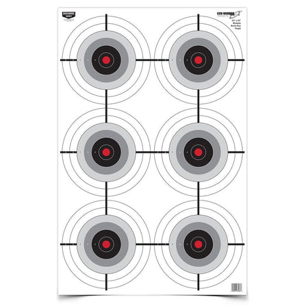 Birchwood Casey Eze-Scorer Multiple Bull's-Eye Paper Target - 23"x35" 5 Pack