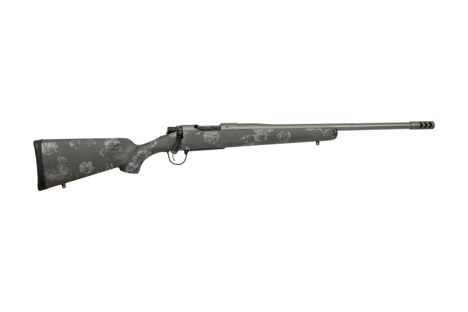 Christensen Arms 801-01346-00 Mesa FFT Full Size 22 Creedmoor 4+1 20" Tungsten Gray Cerakote Threaded Barrel, Tungsten Gray Cerakote Steel Drilled & Tapped Receiver, Carbon w/Gray Accents Fixed Carbon