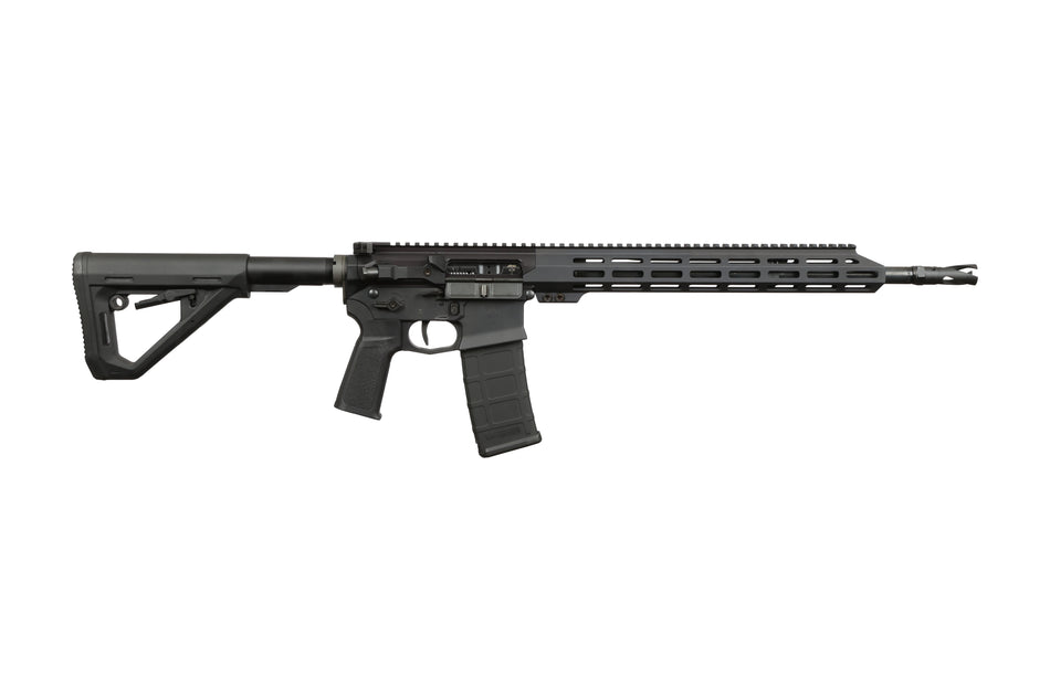 US Palm RI00010001AAN Cat4 Storm 5.56 NATO 30+1 16" Black Threaded Barrel, Matte Black Receiver w/Picatinny Rail, M-LOK Handguard, Adjustable Black Polymer Stock, Reduced Angle Grip, Ambidextrous