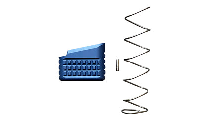 Backup Tactical Mag Extension, Blue, Fits Glock 17/19/22/23, Plus 5 Rounds, Includes Extra Power Spring G1923MEXT-BLU