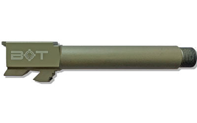 Backup Tactical Threaded Barrel, 9MM, Fits Glock 19, Nitride Finish, Olive Drab Green, Barrel Ships with (1) FRAG-ODG Color Matching Thread Protector G19TB-ODG