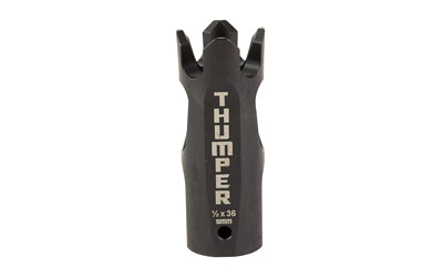 Battle Arms Development Thumper, Compensator, 9MM, Nitride Finish, Black, 1/2X36 Threaded BAD-THUMPER-9MM-BN