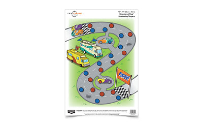 Birchwood Casey Pregame Target, Check Flag, 12x18, 8 Targets BC-35574