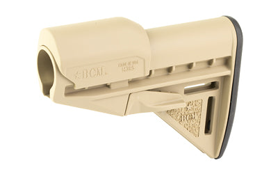 Bravo Company Mod 3 Stock, Fits Mil Spec Buffer Tube, Flat Dark Earth, Includes Riser BCM-GFS-MOD-3-K85-FDE