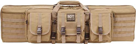 BULLDOG 42" DOUBLE TACTICAL CS 3 LARGE ACCESS POCKETS TAN