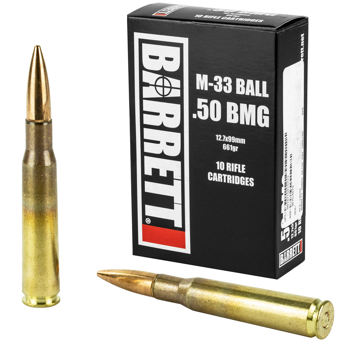 Barrett Firearms .50 BMG M33 Ball 661gr FMJ Ammo