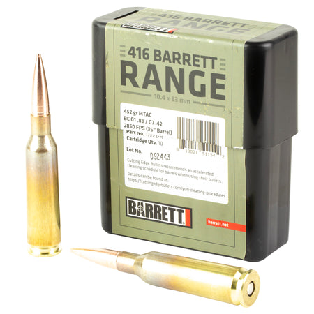 Barrett Firearms .416 Barrett Range 450gr Solid Ammo