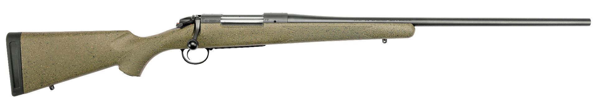 Bergara Rifles B14S103C B-14 Hunter 243 Win 4+1 22", Graphite Black Cerakote Barrel, SoftTouch Speckled Green Stock