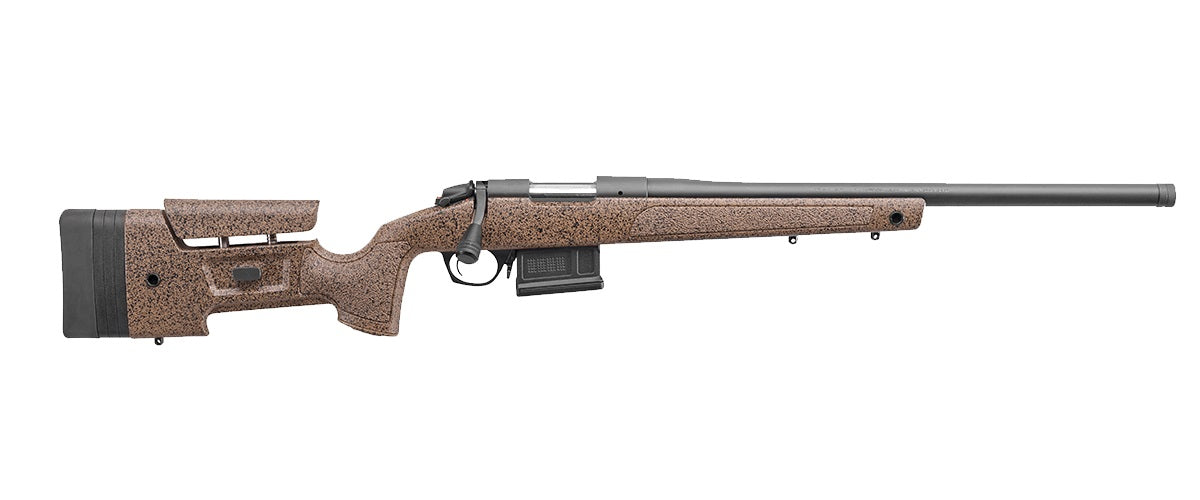 Bergara Rifles B14S351C B-14 HMR 308 Win 5+1 20" Graphite Black Cerakote Barrel, Black Speckled Brown Molded w/Mini-Chassis, Adjustable LOP & Cheek Piece Stock, Right Hand