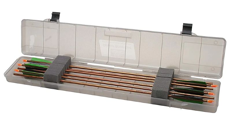 MTM COMPACT ARROW CASE HOLDS UP TO 18 ARROWS CLEAR SMOKE