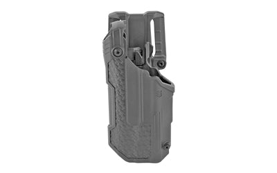 BLACKHAWK T-Series L3D, Duty Holster, Left Hand, Fits Glock 17/19/22/31 With TLR1/TLR2, Includes Jacket Slot Belt Loop, Black Basketweave Finish 44N600BWL