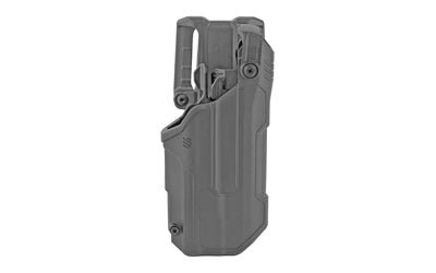 BLACKHAWK T-Series L3D, Duty Holster, Right Hand, Black Finish, Fits Glock 21 With TLR1/TLR2, Includes Jacket Slot Belt Loop 44N613BKR