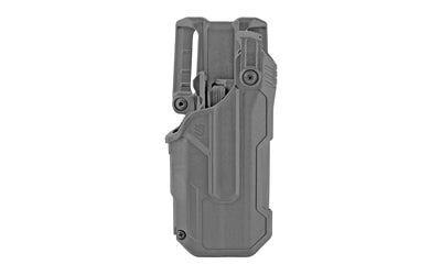 BLACKHAWK T-Series L3D, Duty Holster, Right Hand, Black Finish, Fits Glock 17/22/31 With TLR7, Includes Jacket Slot Belt Loop 44N700BKR