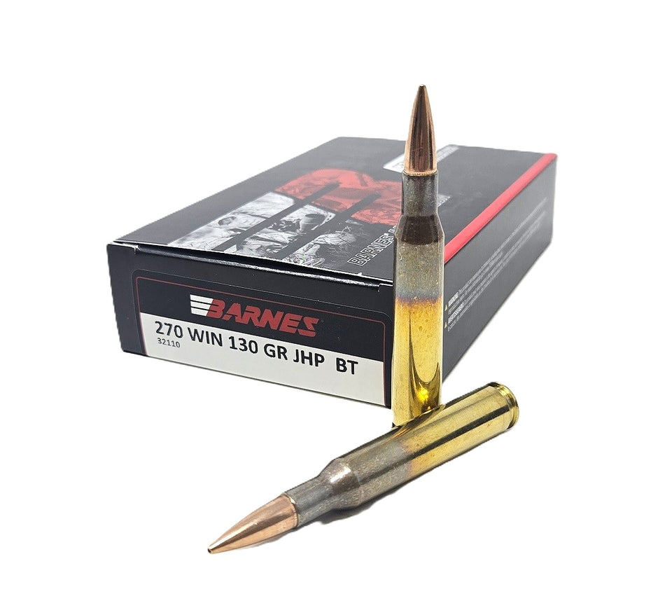 Barnes .270 Winchester JHP Rifle 130gr JHP Ammo