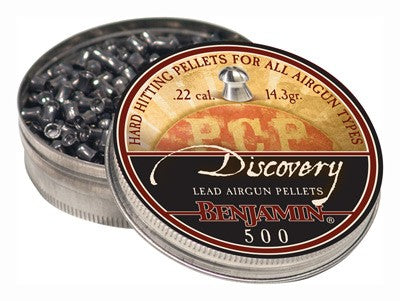BENJAMIN DISCOVERY 22 PELLETS 14.3 GRAINS HP 500-PACK
